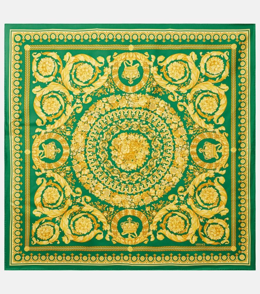 versace barocco silk twill scarf