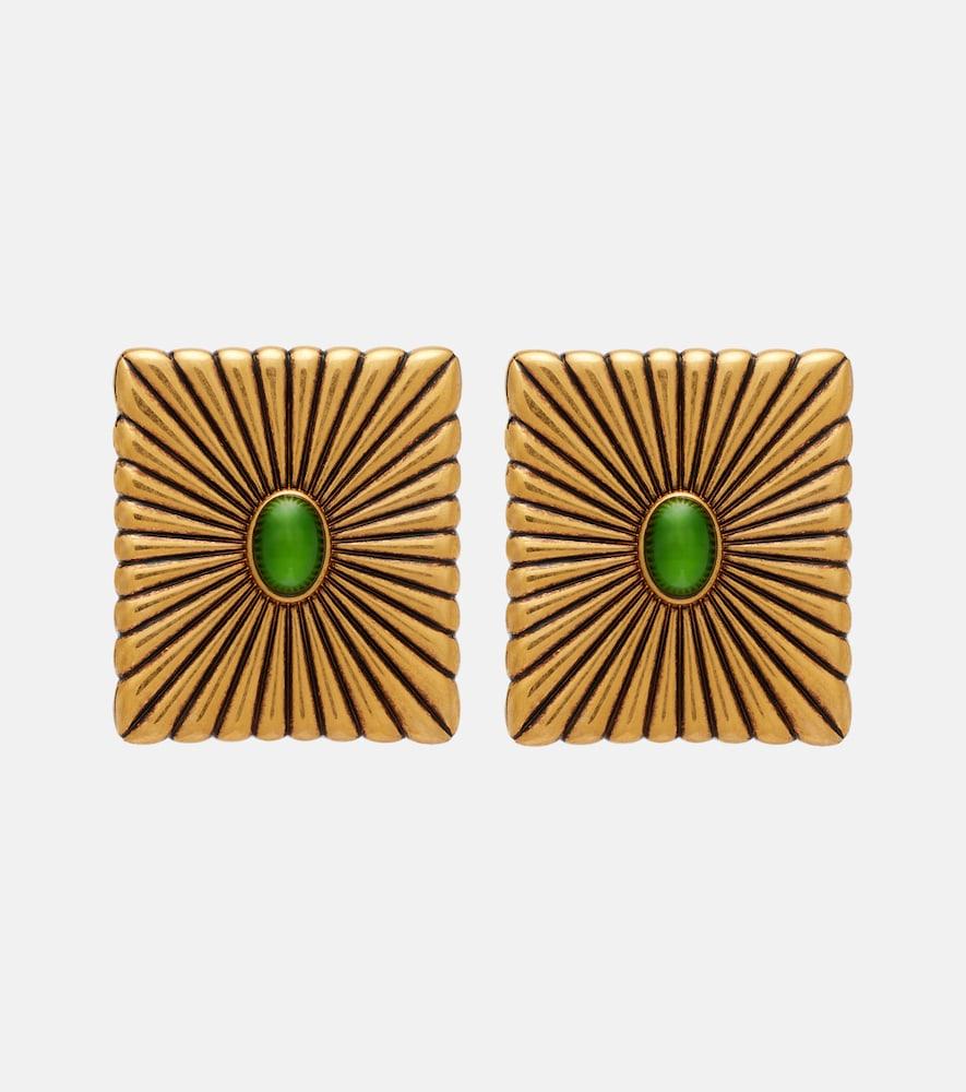 versace circe embellished earrings
