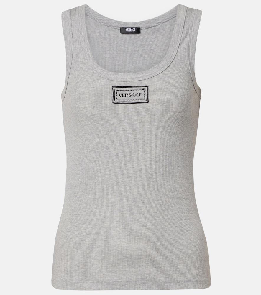 versace cotton-blend top