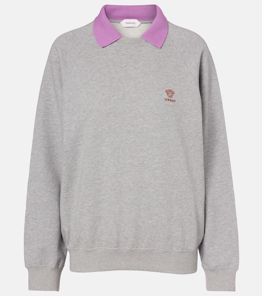 versace cotton jersey sweatshirt