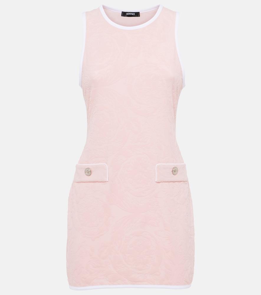 versace debossed minidress