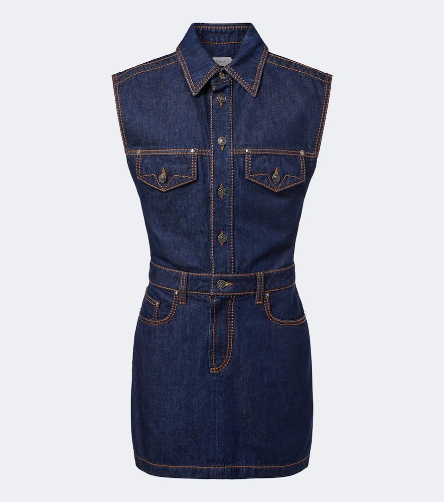 versace denim minidress