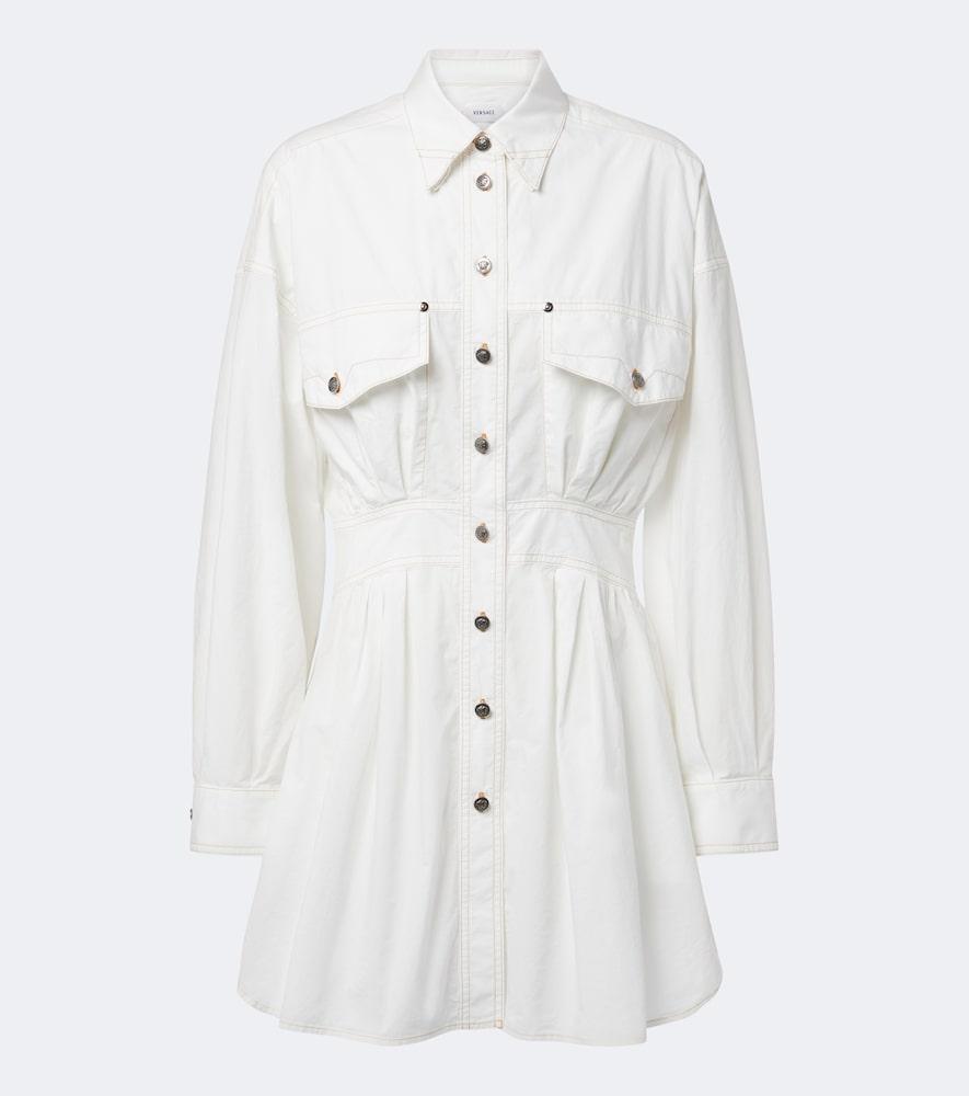 versace denim shirt dress