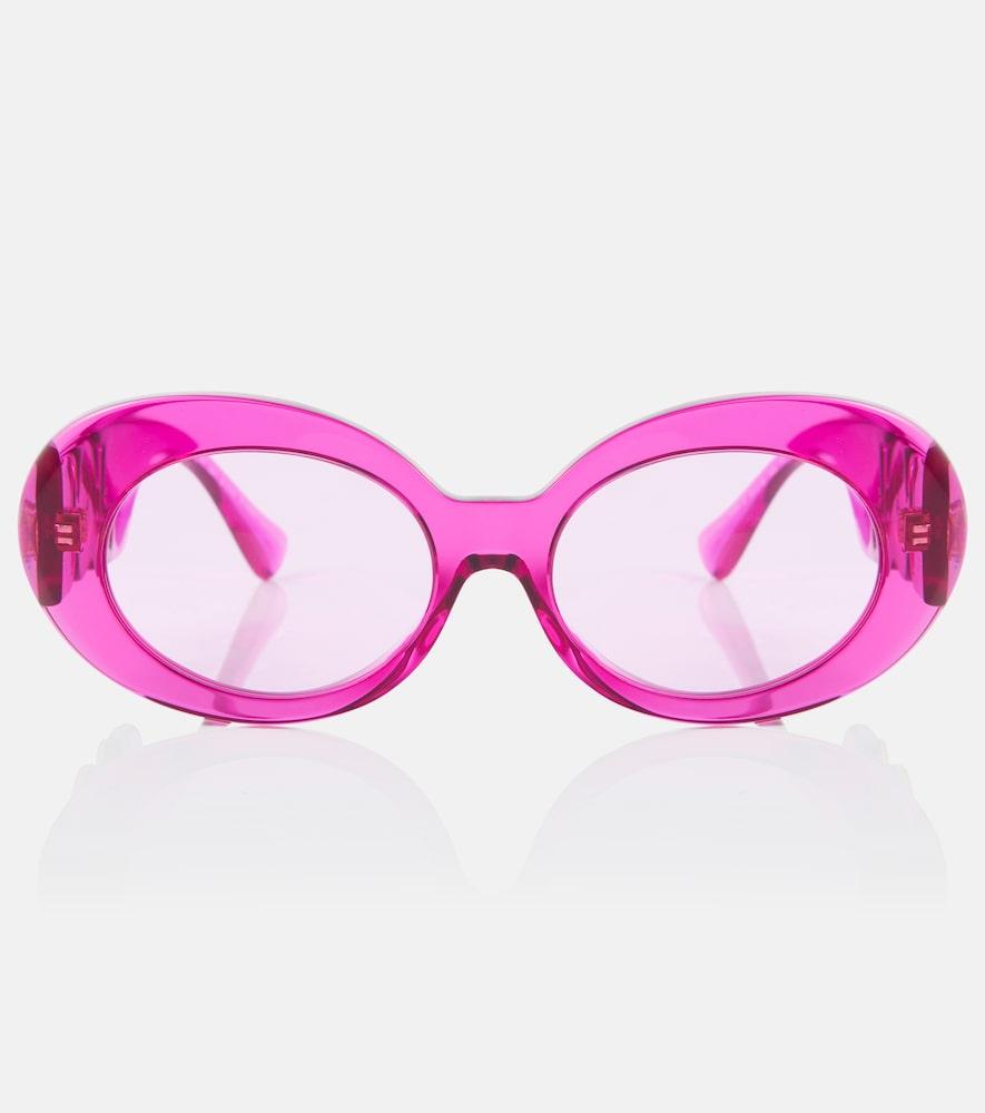 versace embellished round sunglasses