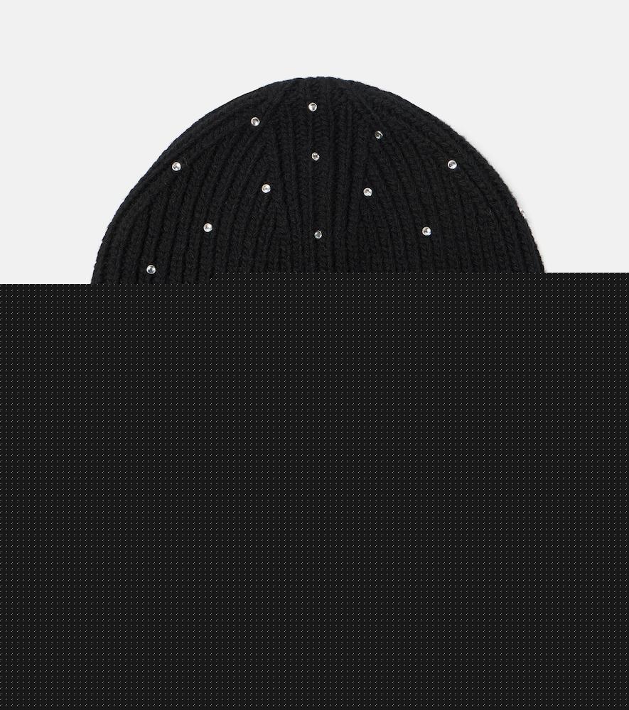 versace embellished wool beanie