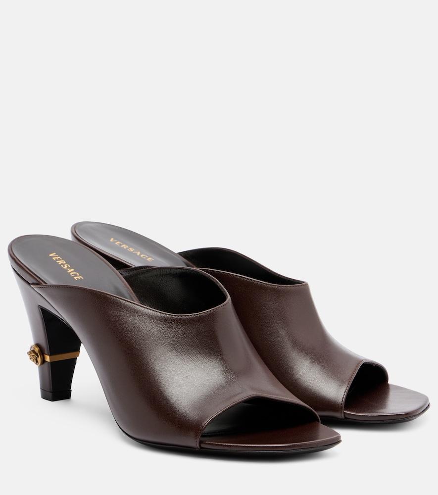 versace giulietta leather mules