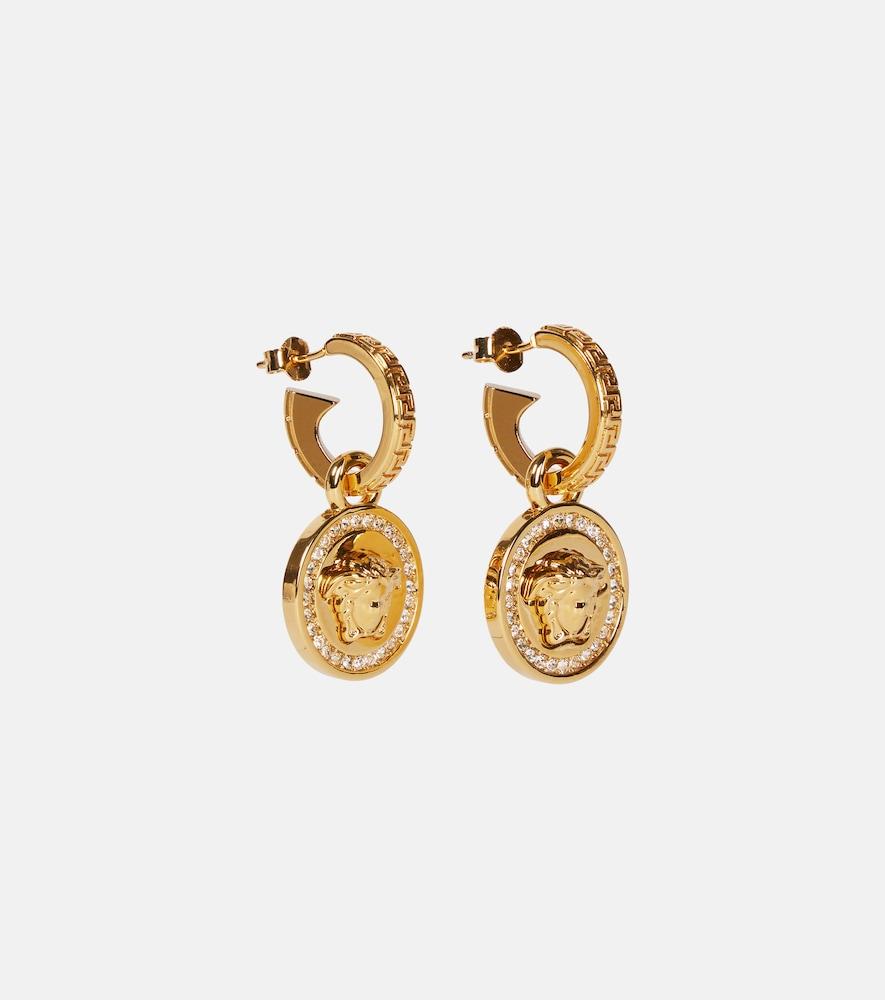 versace greca and medusa earrings