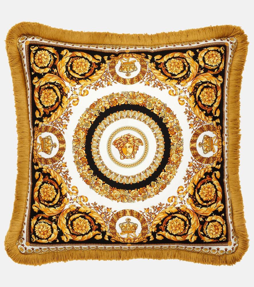 versace home crete de fleur silk cushion