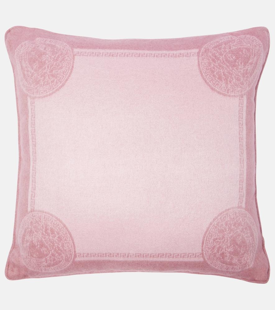 versace home icon medusa silk and cashmere cushion