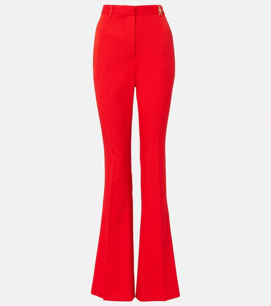 versace medusa '95 wool flared pants