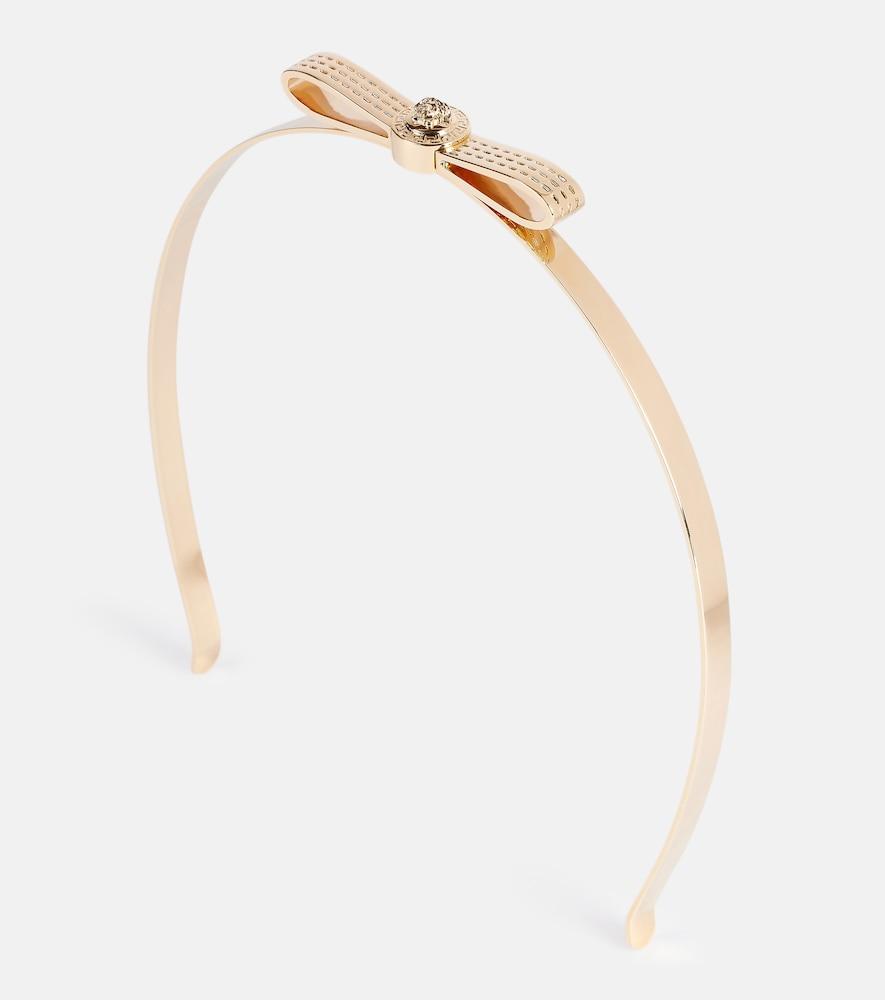 versace medusa bow-detail headband