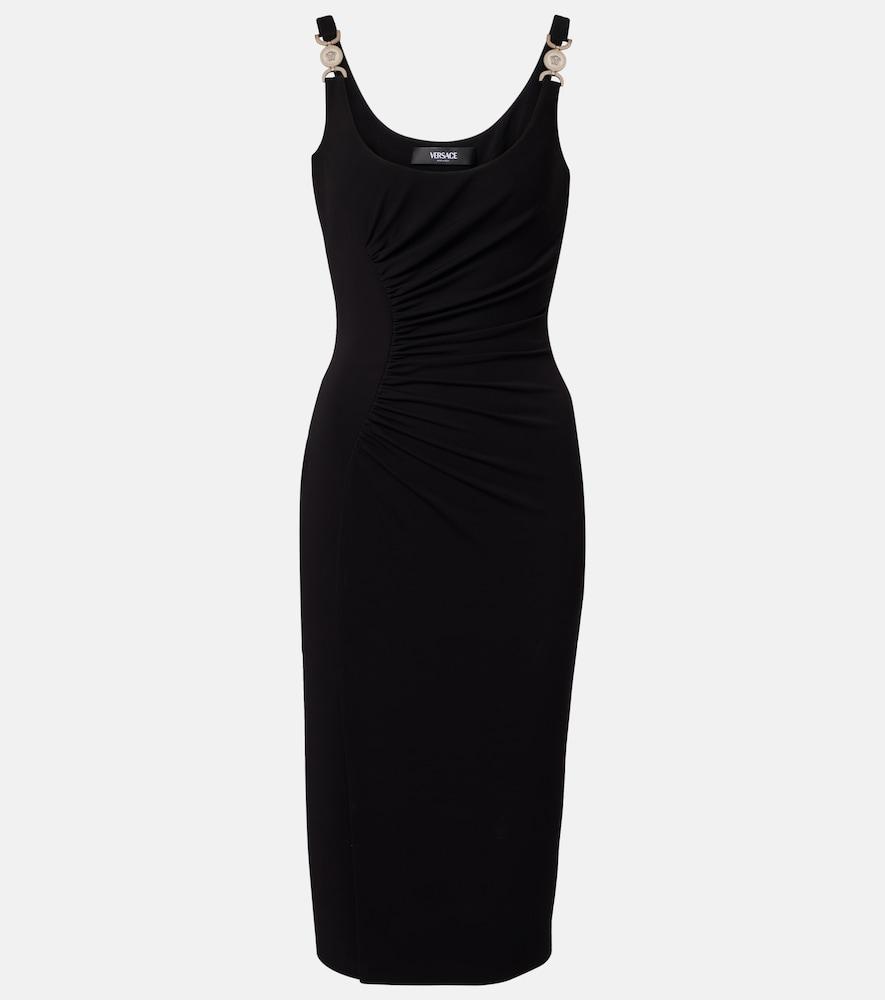 versace medusa crêpe jersey cocktail dress