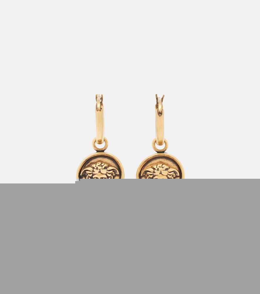 versace medusa hoop earrings