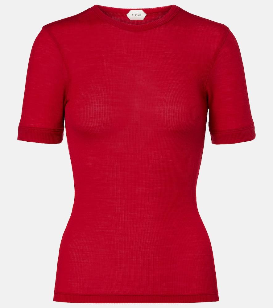 versace medusa virgin wool t-shirt