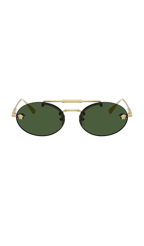 versace oval sunglasses in multi.