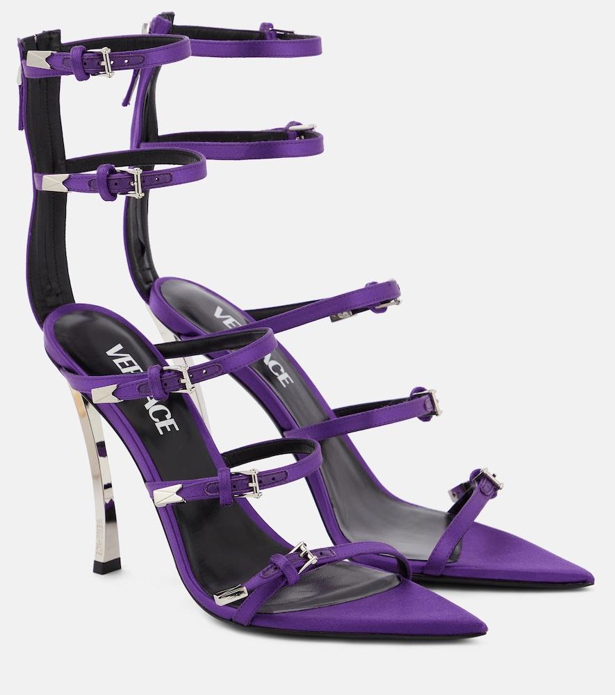 versace pin-point leather sandals