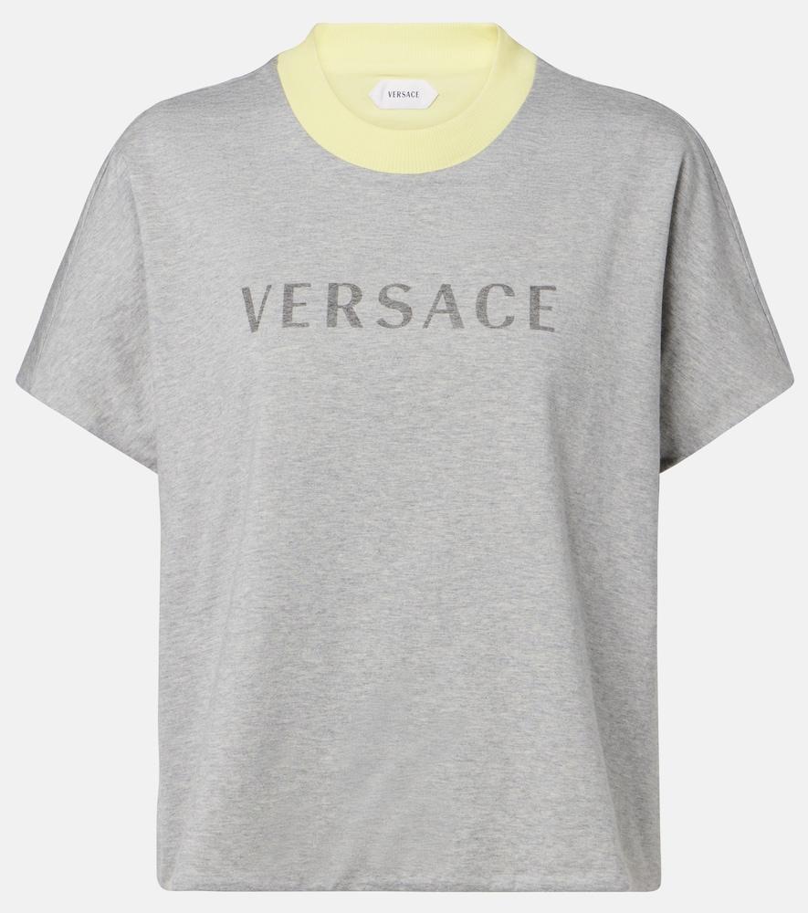 versace reversible cotton jersey t-shirt