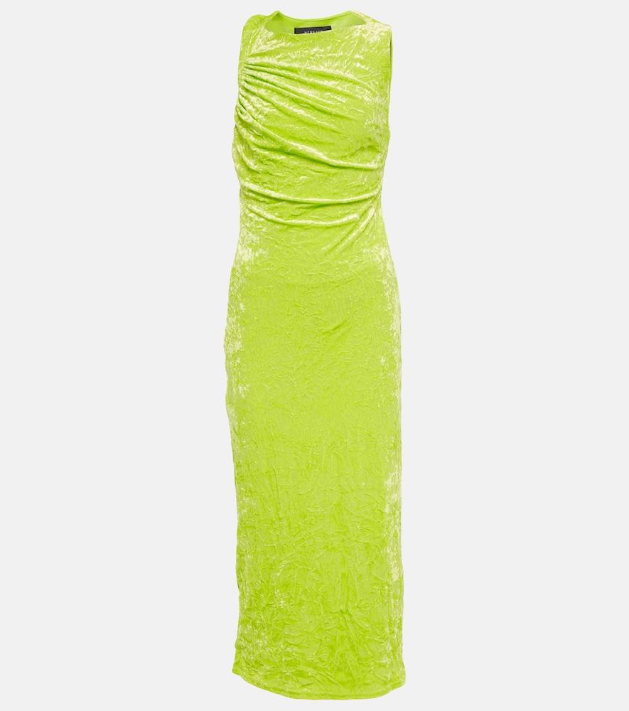 versace velvet midi dress