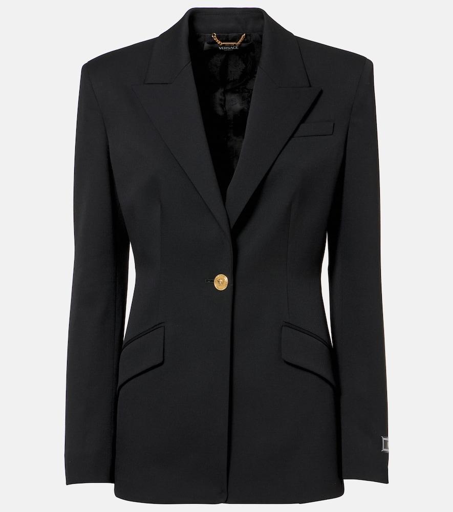 versace wool-blend blazer