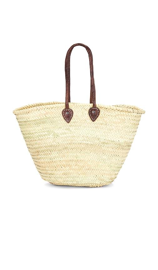 verve culture shopping basket in neutral.