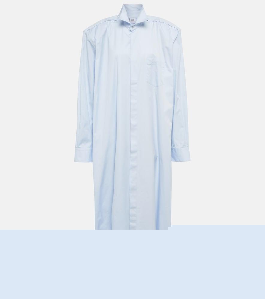 vetements deconstructed cotton shirt dress