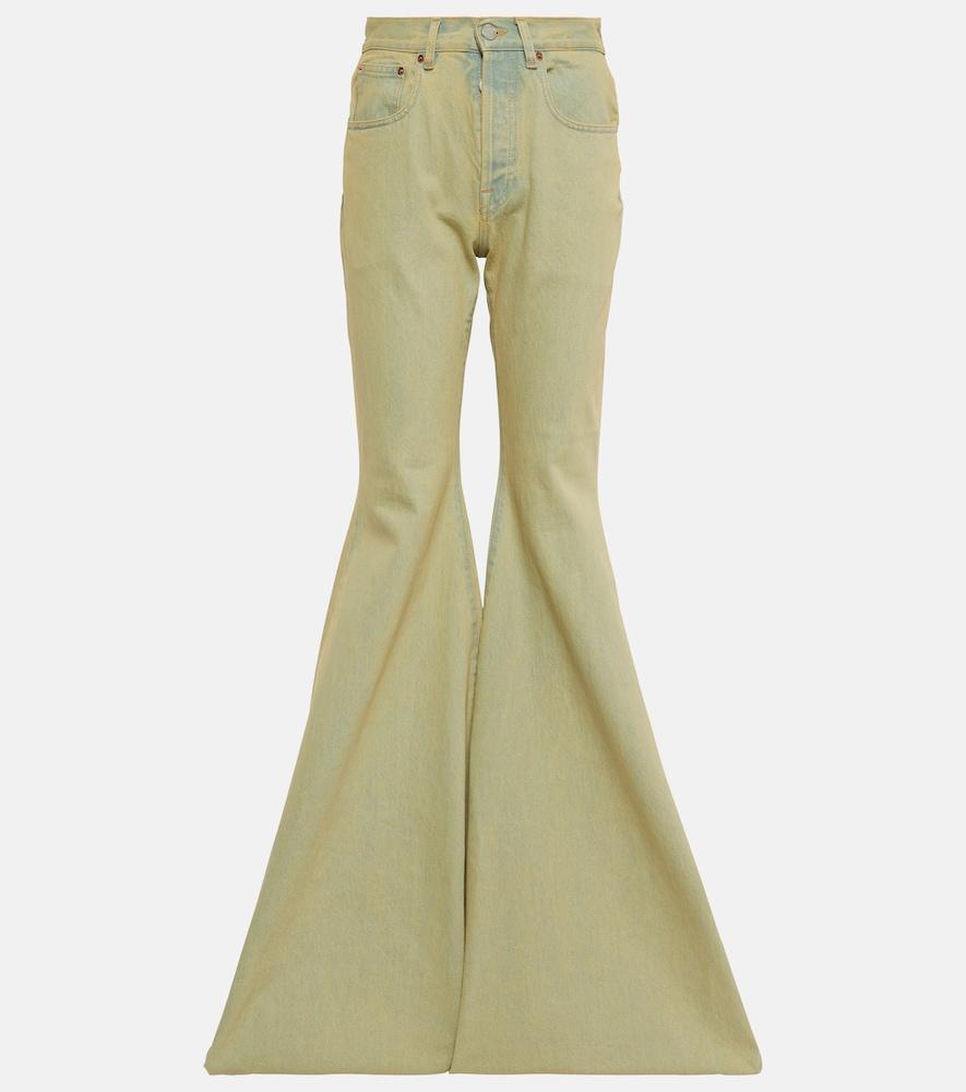 vetements high-rise flared jeans