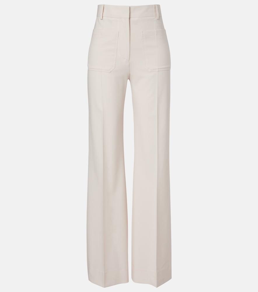 victoria beckham alina high-rise wide-leg pants
