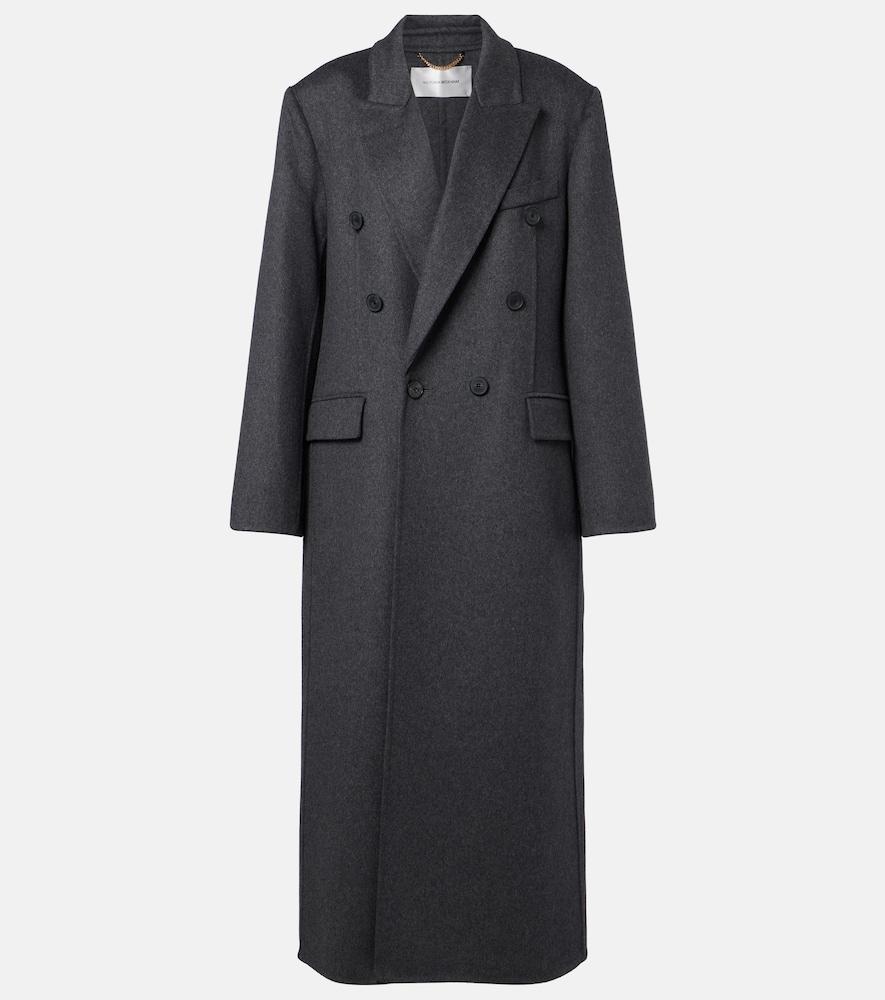 victoria beckham double-breasted wool-blend coat
