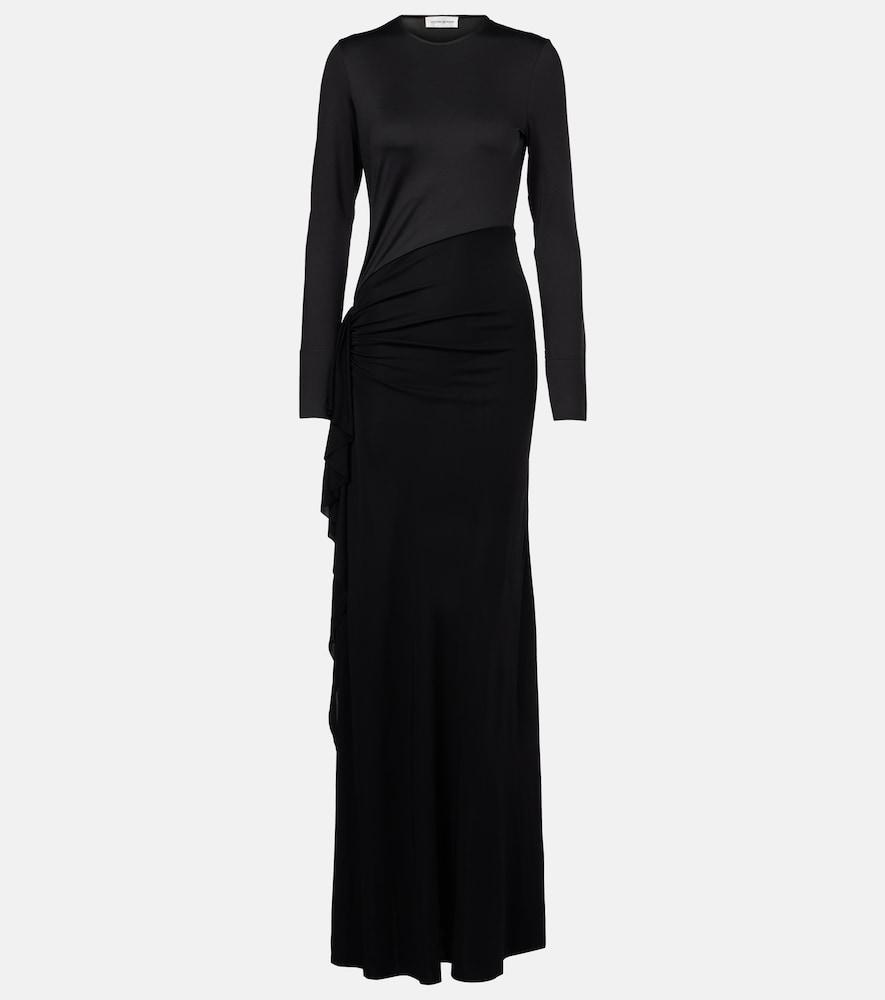victoria beckham gathered jersey gown