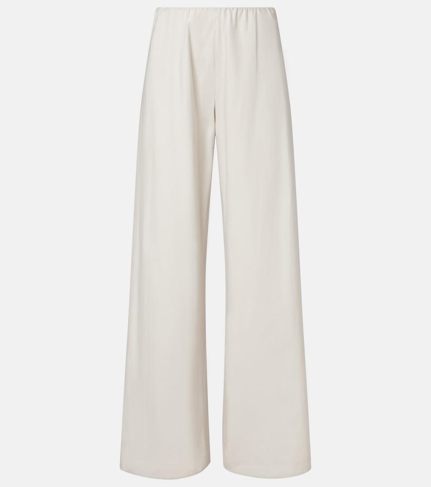 vince colette cotton twill wide-leg pants