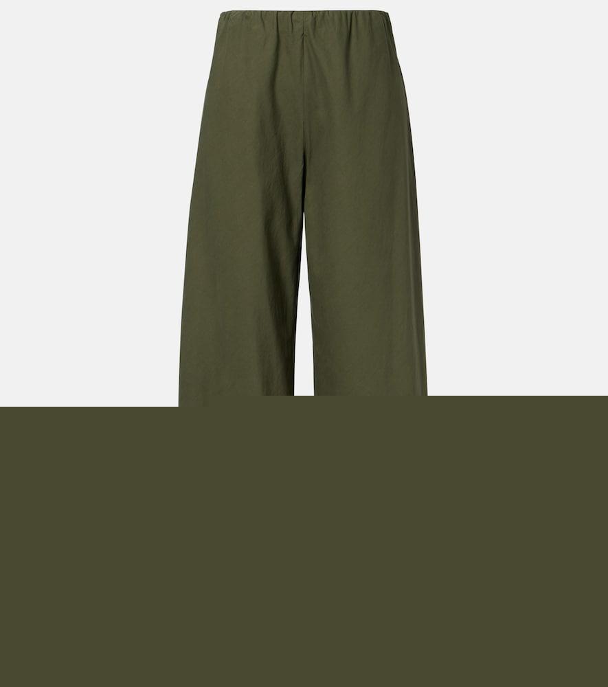 vince colette cotton twill wide-leg pants