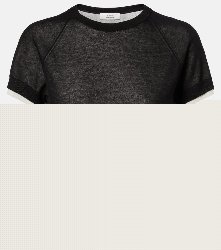 vince cotton-blend t-shirt