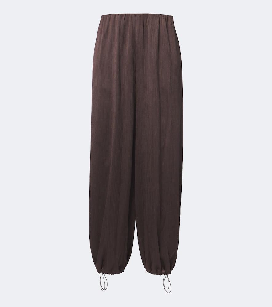 vince crinkled plissé balloon pants