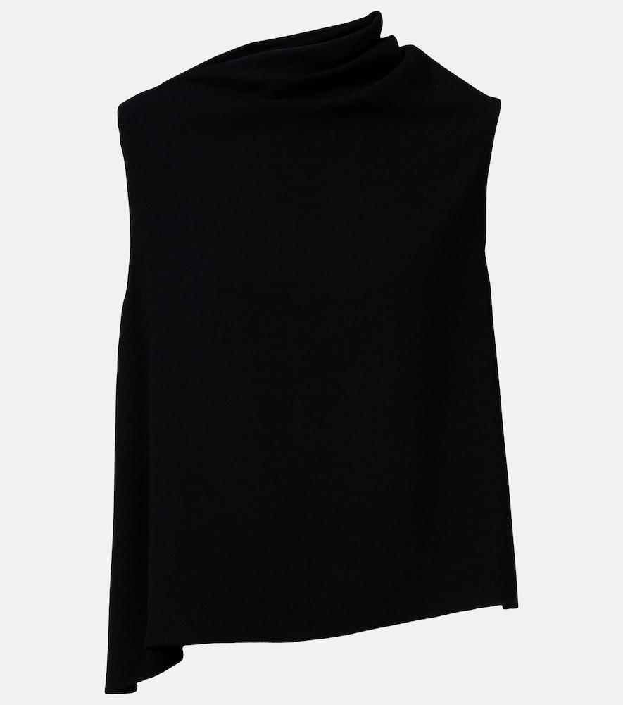 vince draped asymmetric crêpe top
