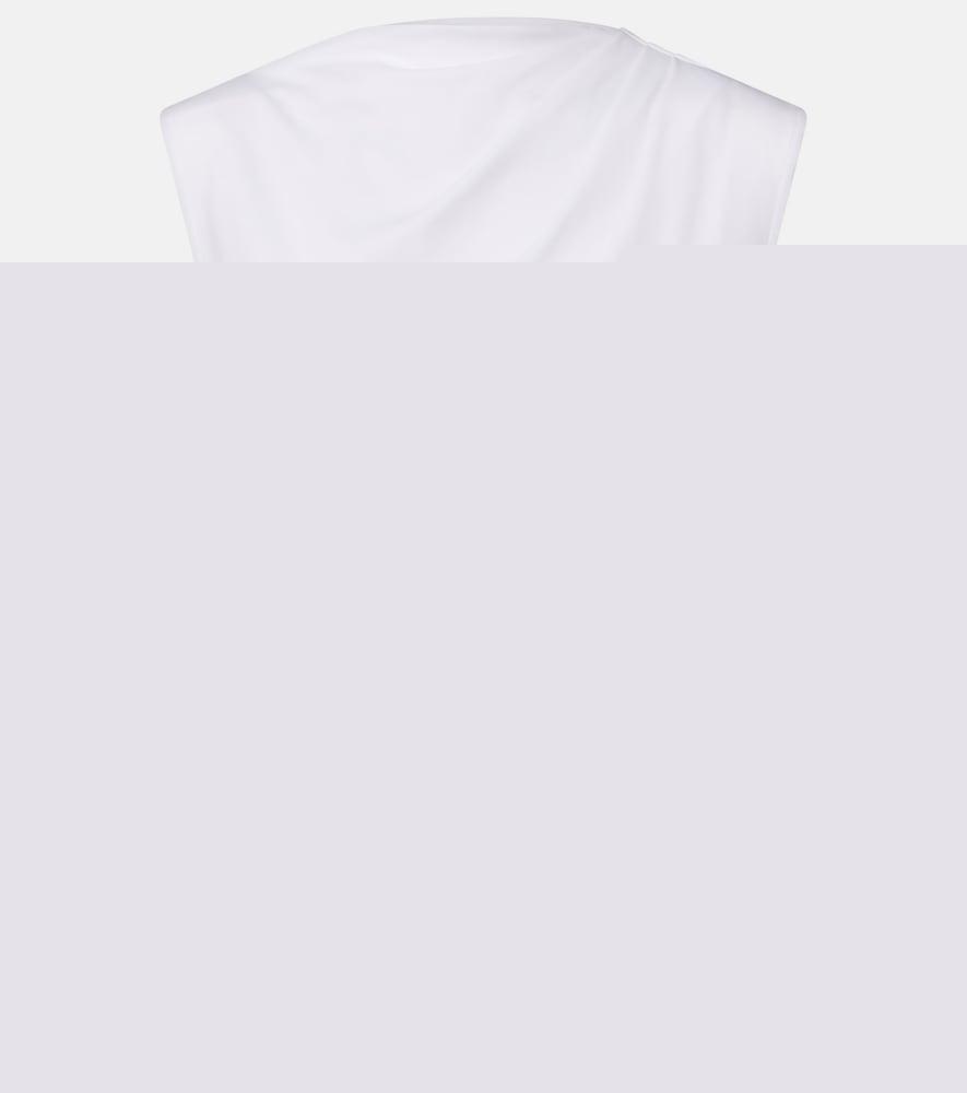 vince draped cotton jersey top