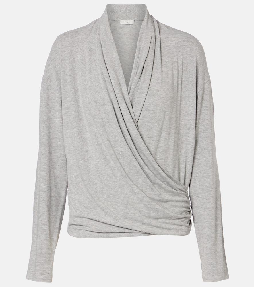 vince draped jersey top