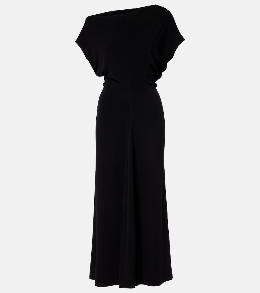 vince draped one-shoulder midi dress