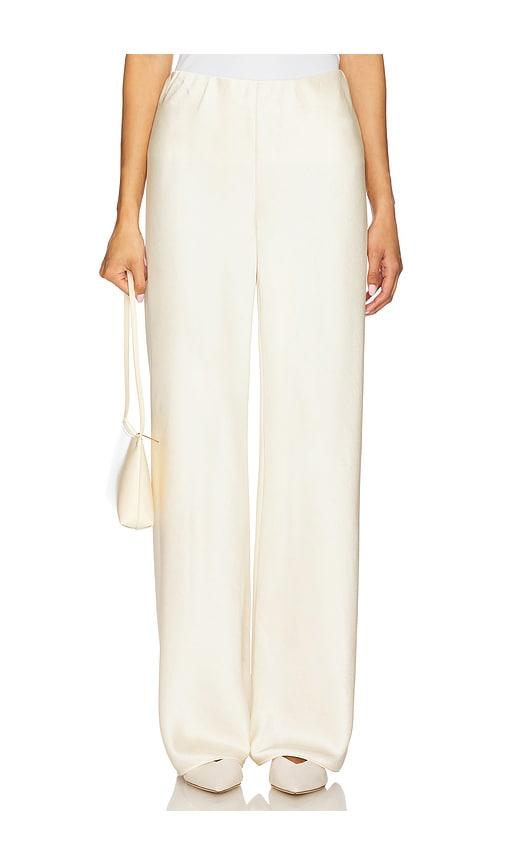 vince fluid bias pant in cream. - size m (also in xl)