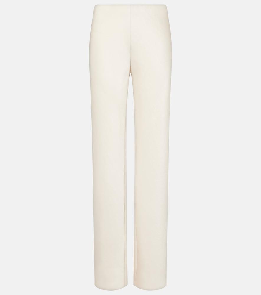 vince high-rise satin wide-leg pants