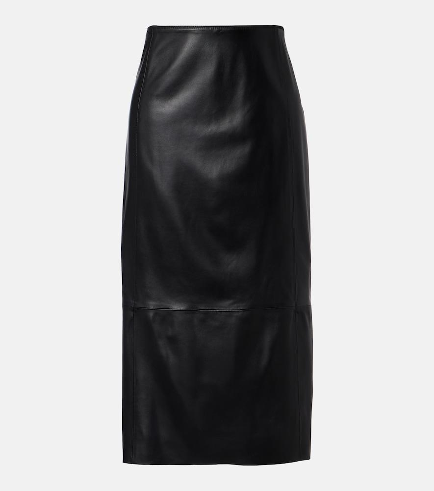 vince leather pencil skirt