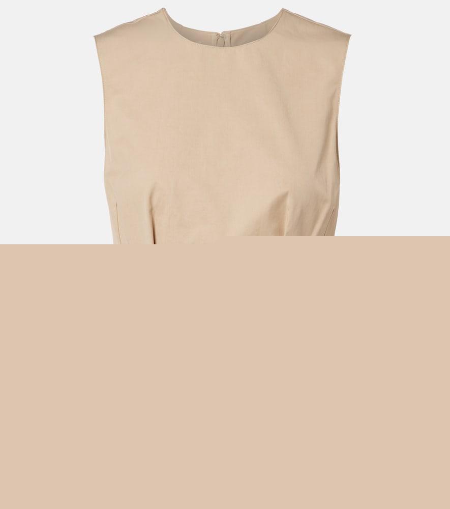 vince pleated peplum top