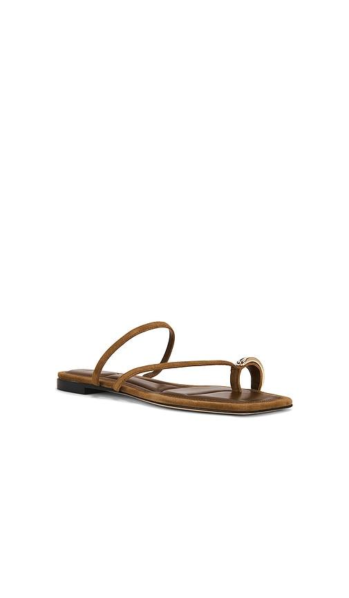 vince polli sandal in brown. - size 6.5 (also in 8.5, 9)