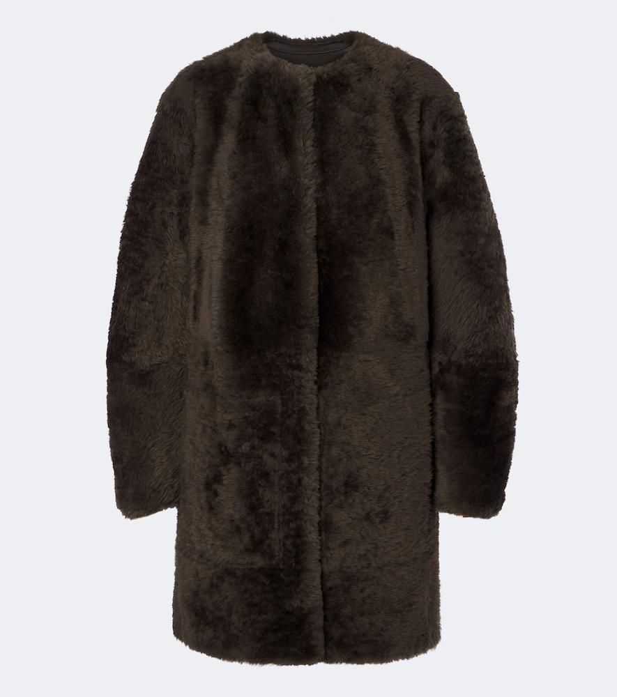 vince reversible shearling coat
