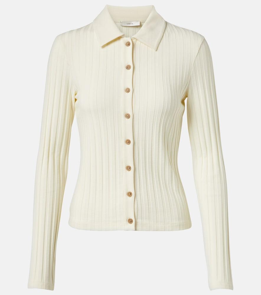 vince ribbed-knit cardigan