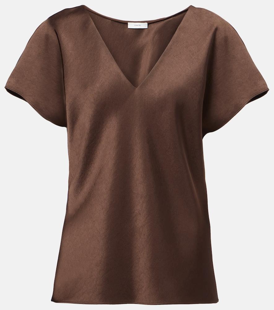 vince satin blouse