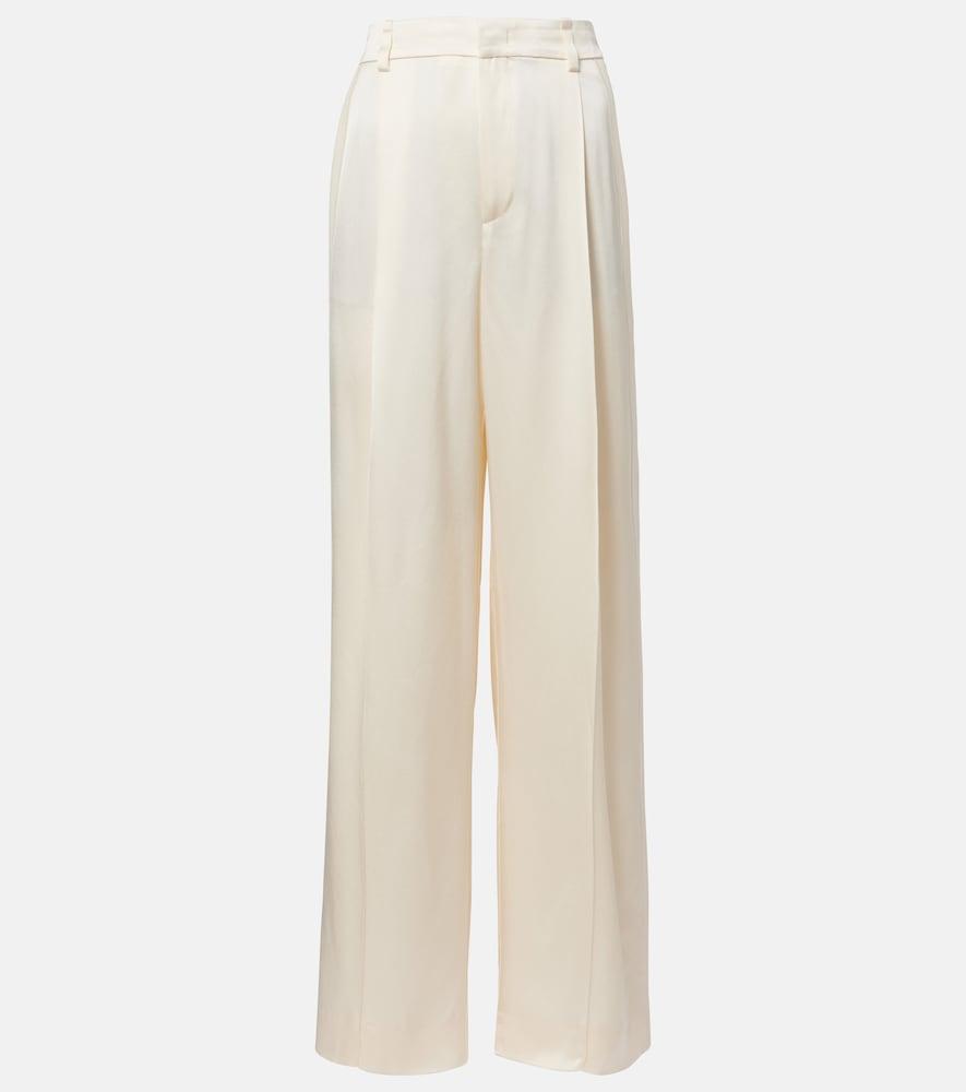 vince satin wide-leg pants