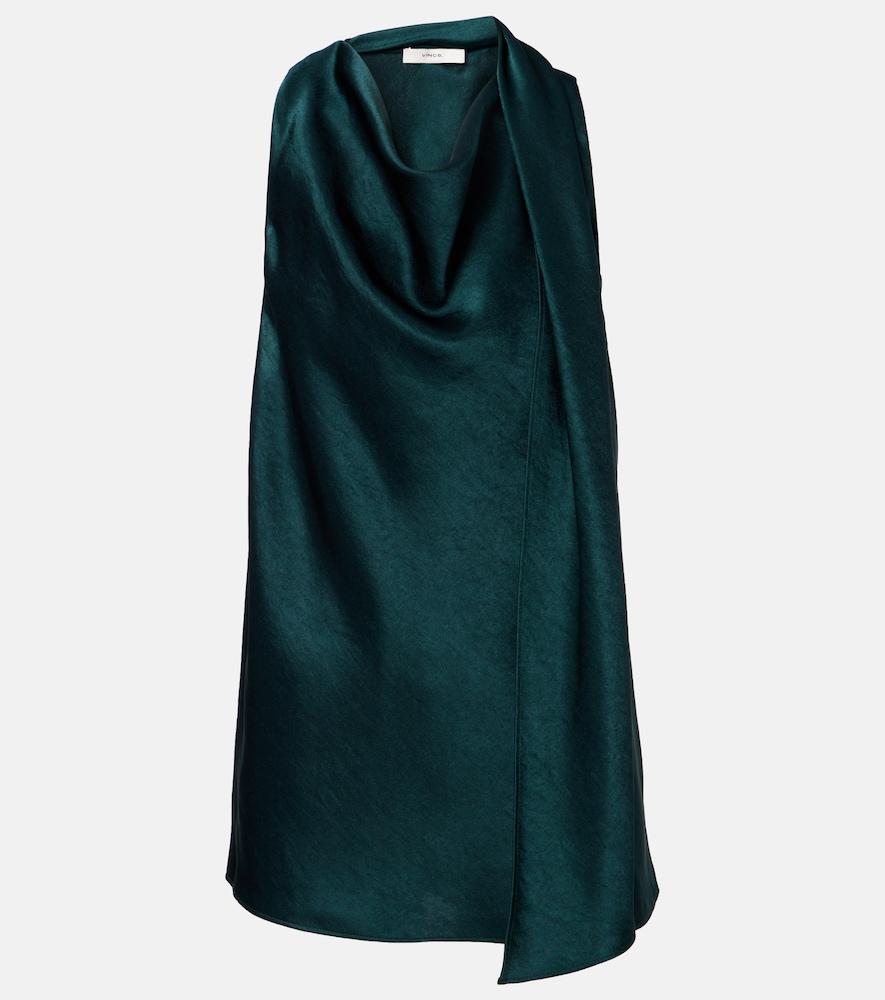 vince scarf-detail satin top