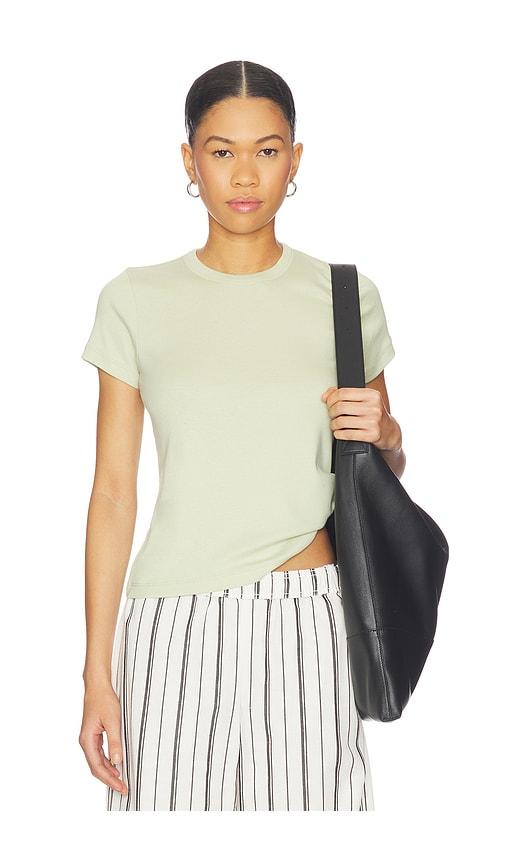 vince shrunken 90s tee in sage. - size m (also in xxs, xs, s)