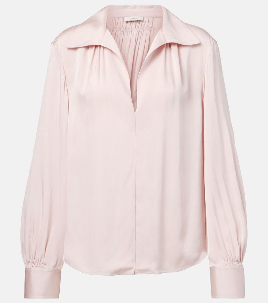 vince silk-blend blouse