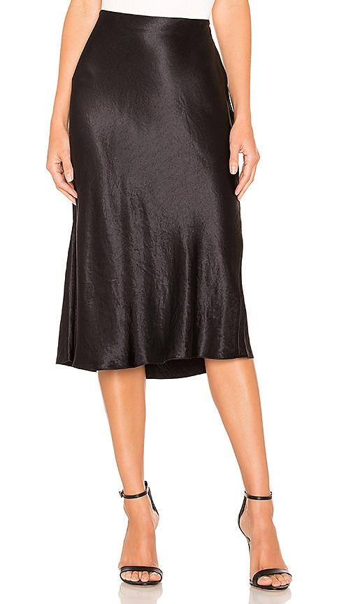vince slip skirt in black. - size l (also in xs, s, m, xl)